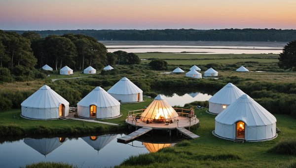 Quels sont les campings atypiques les plus originaux en Morbihan près d'Erdeven ?