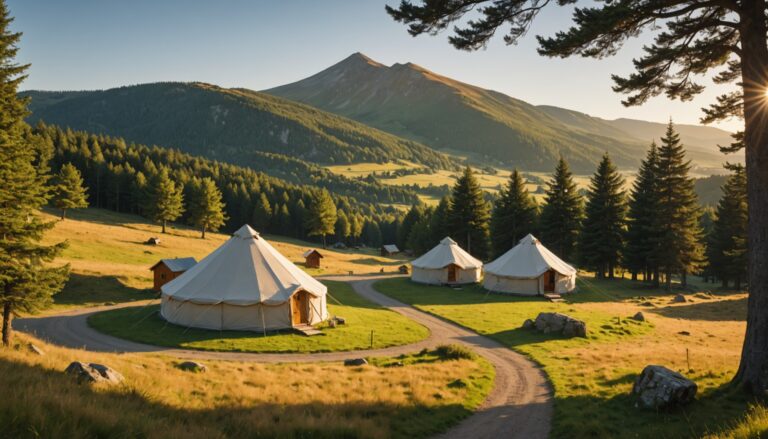 Quels sont les types de lodge proposés par les campings en Auvergne ?